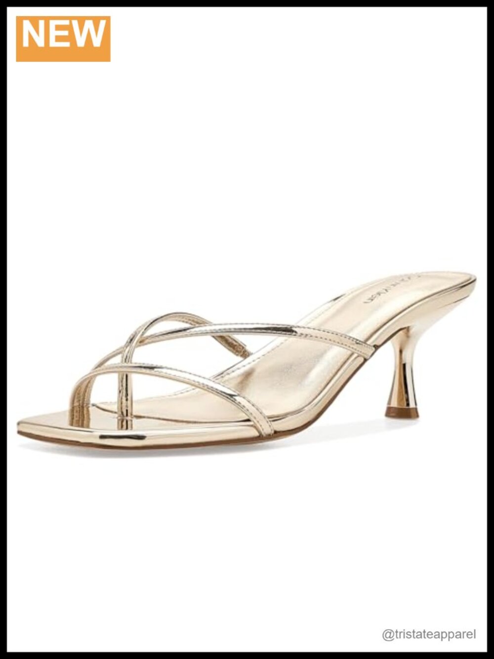 Calvin Klein Axella Kitten Heel Sandals Slip On Dress Heels